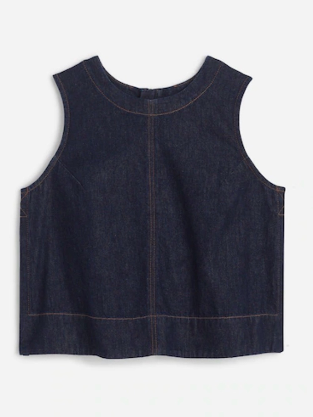 NWT Madewell Denim Boxy Shell Top in Essex Wash size 2